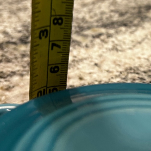 Le Creuset Blue TURQUOISE TEAL Mini Cocotte OVAL - Picture 9 of 12